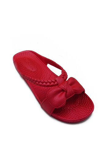 KAŞGAR Women's Non-Slip Sole-bathroom-balcony-beach-street Slippers Red 40