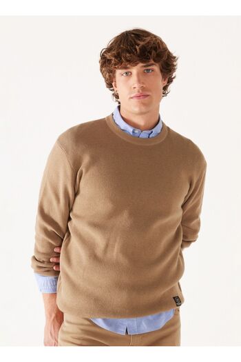 WRANGLER Crew Neck Regular Fit Tile Men's Sweater