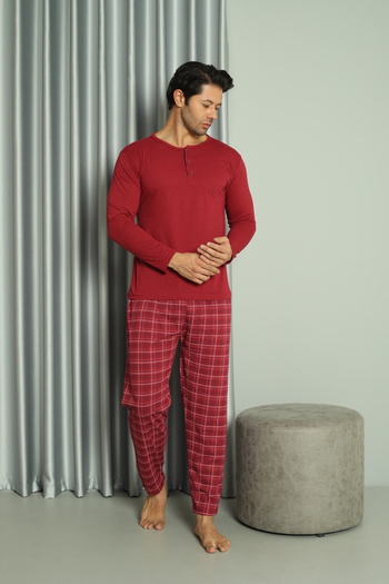BLUES Men's Long Sleeve Glisa Pajama Set
