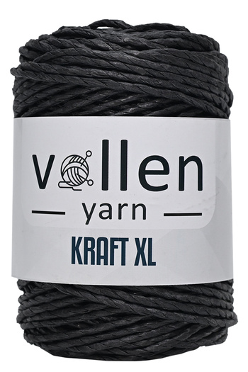 vollen yarn Twist χάρτινο σχοινί σχοινί, χάρτινο σχοινί Raffia, σχοινί ραπτομηχανής, ψάθινη τσάντα και σχοινί καπέλου, 250gr, μαύρο