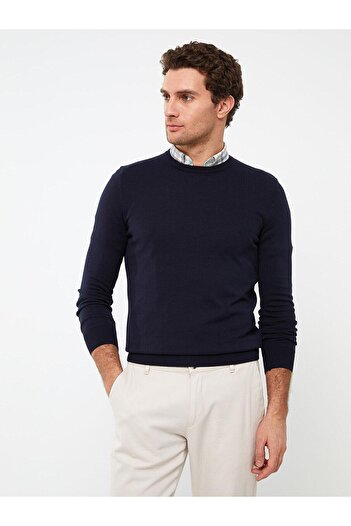 LC Waikiki Crew Neck Long Sleeve Men's Knitwear Sweater