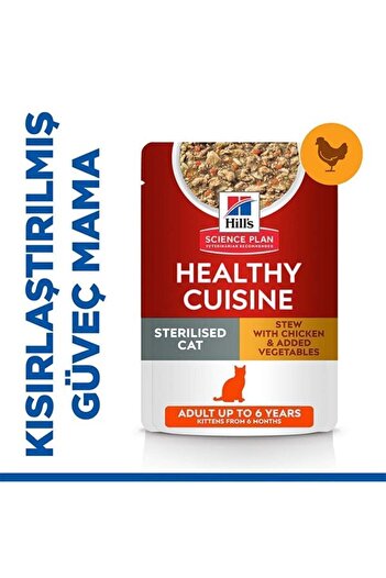 Hills Science Plan Hills Young Sterilised Tavuklu Kısırlaştırılmış Kedi Maması 8 Kg ( 2 Kg Hediyeli)