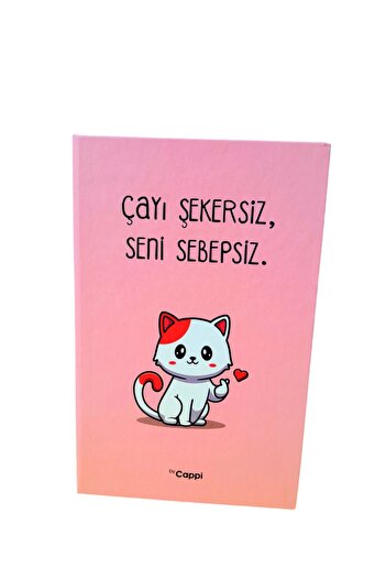 ÇİLEKHOMEAVM Pastel Colored Memory Book with Hard Cover - Daily Memory And AGenda Compartment