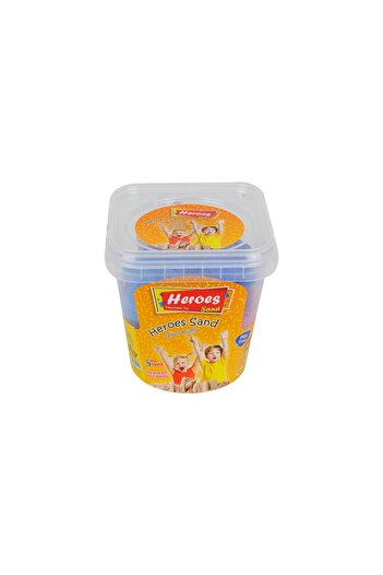 HEROES 500 Gr Colored Purple Kinetic Play Sand with Bucket 6 Pieces Kinetic Sand Molds