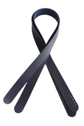 angel çanta aksesuar 80x2,4 εκ., Μονόστρωτο τεχνητό δέρμα Navy Blue Χρώμα Διπλή λαβή