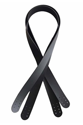 angel çanta aksesuar 80x2,4 εκ., Μονόστρωτο τεχνητό δέρμα Μαύρο Χρώμα Διπλή λαβή