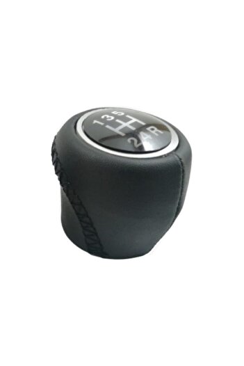 ZETOTO Linea Punto Leather Gear Shift Knob 5 Advance Black Stitching