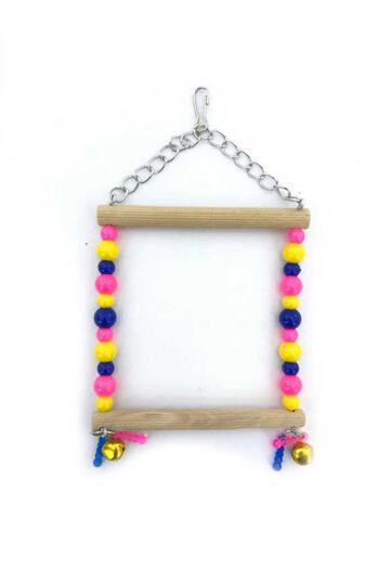 Petistera Bell Beaded Square Bird Swing
