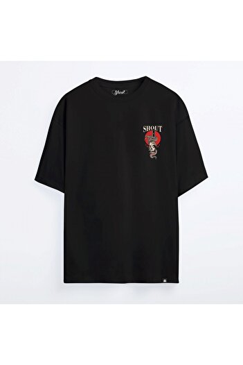 Shout Μπλουζάκι Unisex Oversize Skull And Snake Oldschool