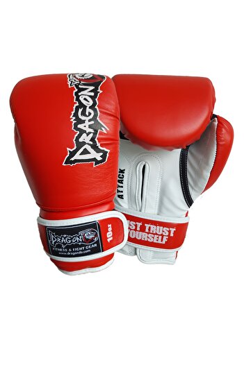 Dragondo Attack 5 Boxing Gloves New Attack Boxing Gloves and Bandage Black Color Set of 2