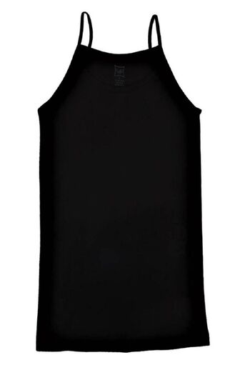 Tutku Women's Undershirt with Black String Straps (6 PCS)
