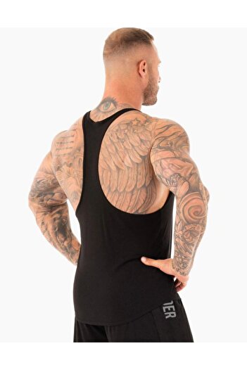 Ghedto Gym Style Fitness Tank Top - Μαύρο