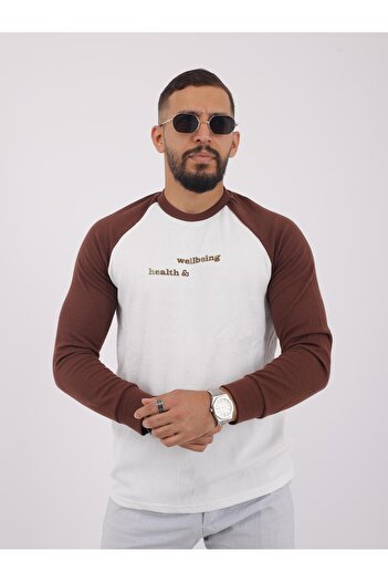 LUPERCUS Ανδρικό φούτερ Relaxed Fit - Crew Neck, μανίκι Reklan