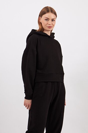 SevdeUgur Kadın Siyah Eşofman Takımı Kadın - Jogger - Sweatshirt- Collection