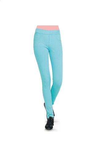 FSM1453 Pantaloni din bumbac cu talie normală pentru fete Leggings din lycra de culoare lycra -354