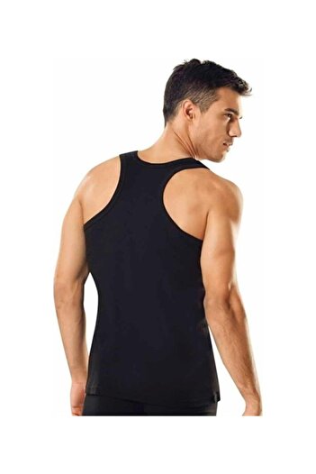 Tutku 6-Piece Men's Athlete (rambo) Ribbed Undershirt Color: black