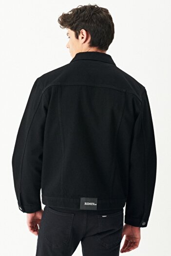 Riders by Lee Μπουφάν BlackTruckerRegularFitJenim - 100% βαμβάκι
