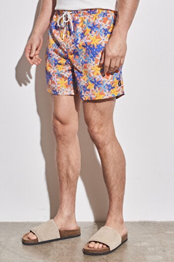 WRANGLER Regular Fit Multicolored Men's Swim Shorts
