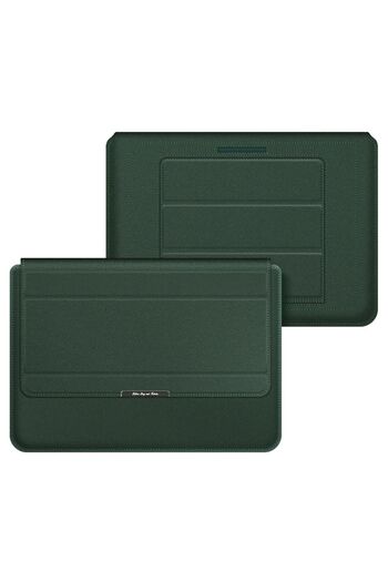 TEKNETSTORE Apple Macbook Air 15 инча M2-M3 чип 2023/2024 A2941 A3114 съвместим кожен калъф с магнитна стойка