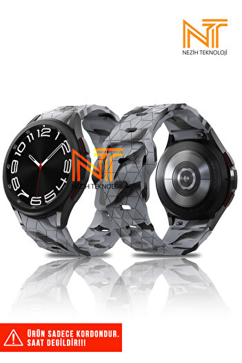 Nezih Case Samsung Galaxy Watch Fe / 4 / 5 / 5 Pro / 6 / 7 40 42 44 46mm Compatible A+ Quality Silicone Cord