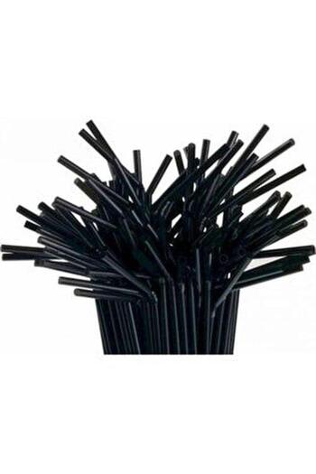 Barmar Black Bellows Straw 21.5 Cm Pk:200 Pieces 5 Mm Diameter