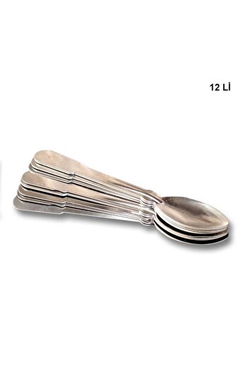 Güven Çelik 12-Piece Economical Coffee Shop - Tea Spoon, 1.50 Mm