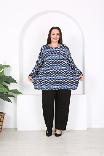XL Modam Women's Plus Size Tunic Pants so Slit Suit