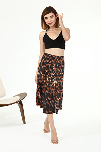KİM Kİ O Fusta Midi Leopard