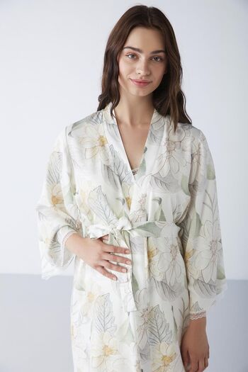 Catherine's Soft textured maternity robe-2349