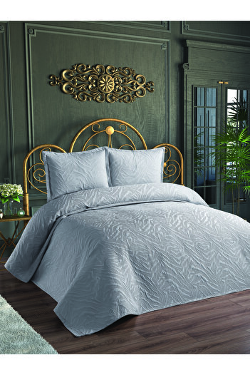 coverbox Ultrasonic Quilted Double Bed Set - Cover and Pillowcases