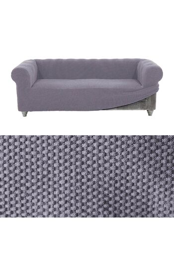 Faiend Chester 3-Seater Elastic Sofa and Seat Cover - Dark-Grey