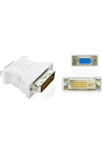 Unichrome محول DVI 24+5 ذكر إلى VGA أنثى - محول DVI VGA