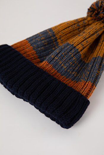 DeFacto Pompom Knitwear Beret for Baby Boy - A7913a523wn