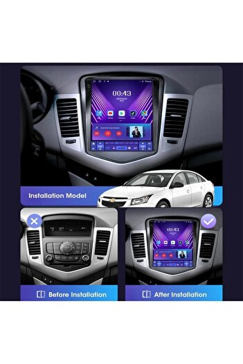 Navigold Chevrolet Cruze Tesla Uyumlu Ekran Android Multimedya Ekran 6gb Ram 128gb Hafıza Carplay