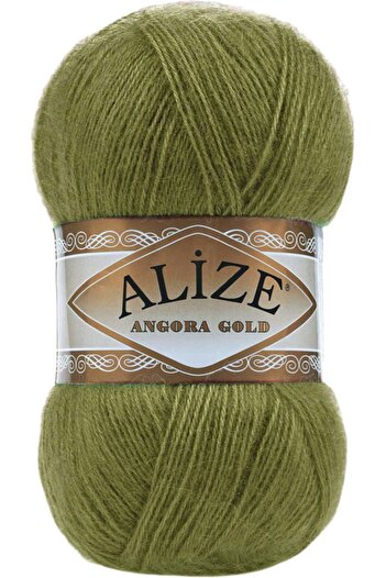 Alize Angora Gold Hand Knitting Thread Yarn Wool Color Code: 758-Olive