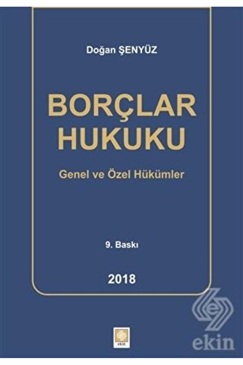 Genel Markalar Borçlar Hukuku Doğan Şenyüz 9.baskı