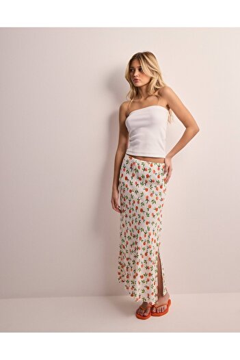 PIECES PCNYA HW LONG SLIT SKIRT BC