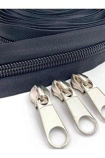 SİNGER Black Fermiks 50m T5 Zippered and 100 Heads