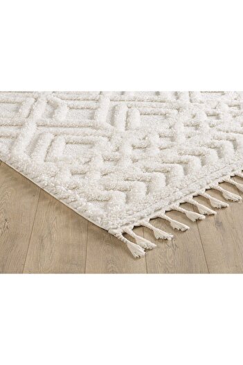 venucci home & living Ariana Bukleli Yumuşak Peluş Post Shaggy Çocuk Odası Oturma Odası Salon Mutfak Halısı