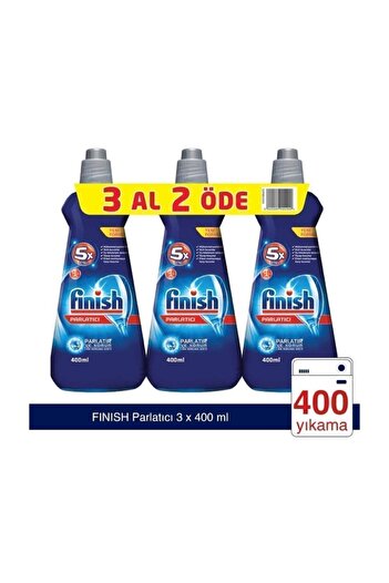 Finish Bulaşık Makinesi Parlatıcı 3x400 ml