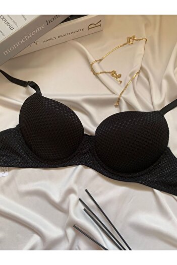 ROZENİN LINGERIE Textured Light Supported Bra