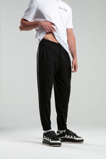 BENMANAJ Men's Black Jogger - Printed