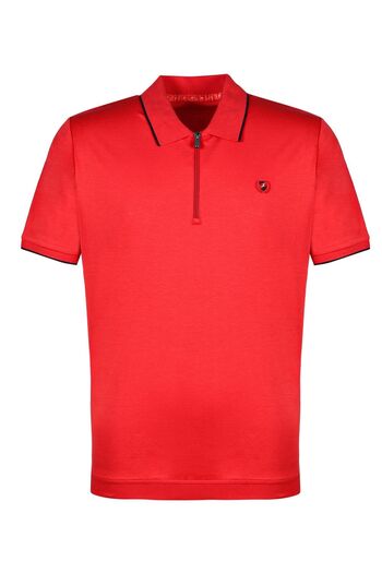 Masimar Zippered Knitwear Collar T-shirt