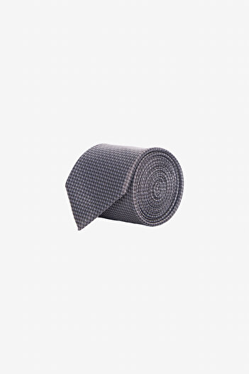 ALTINYILDIZ CLASSICS Black-white Patterned Men's Tie