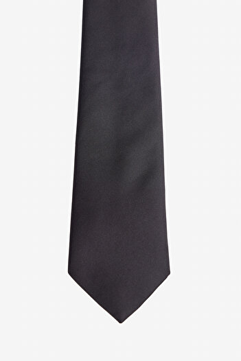 ALTINYILDIZ CLASSICS Men's Black Tie - Patternless