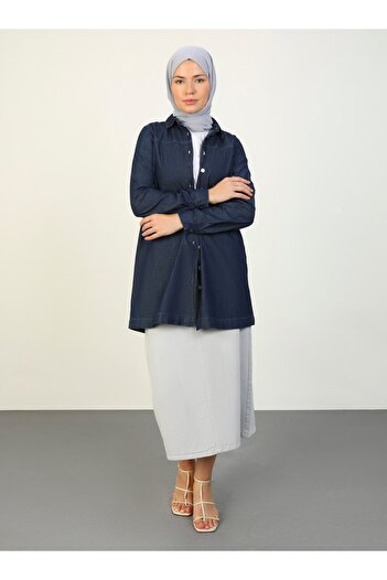 Refka Refka Denim Tunic - Dark Blue