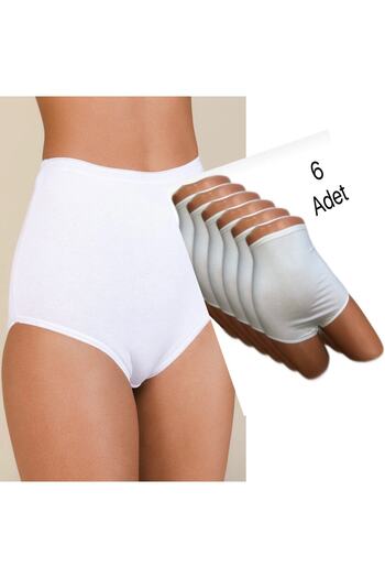 Afrodizyac High Waist White Bamboo Slip - Pack of 6