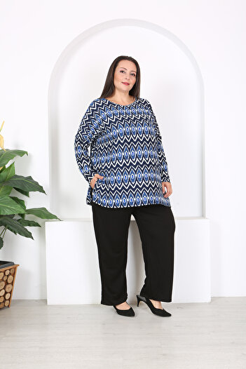 XL Modam Women's Plus Size Tunic Pants so Slit Suit