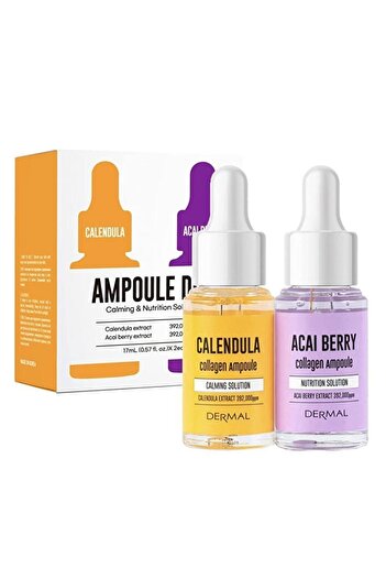 Dermal 2'li Kırışıklık Bakım Serum Set Yatıştırıcı Pürüzsüzleştirici Ince Çizgi Cilt Serumu