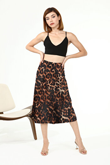 KİM Kİ O Fusta Midi Leopard